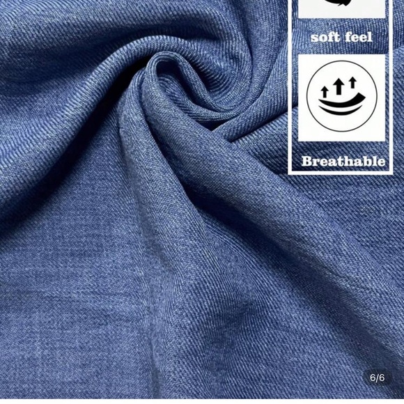 SHEIN Blue Ruffled Crop Top - Picture 6 of 6